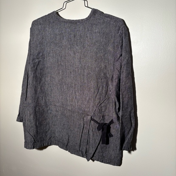 J. Jill Linen V-Neck Button Up Lightweight Jacket - Picture 7 of 8